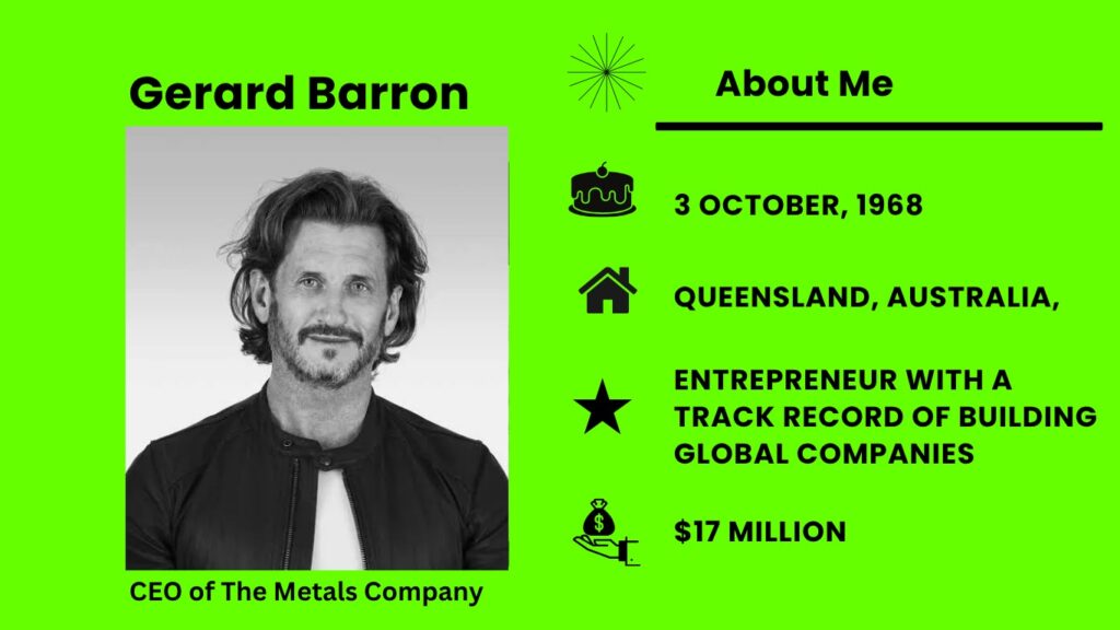 Gerard Barron Wiki, Bio, Net Worth, Wife, Age, Height, Career Who is Gerard Barron?