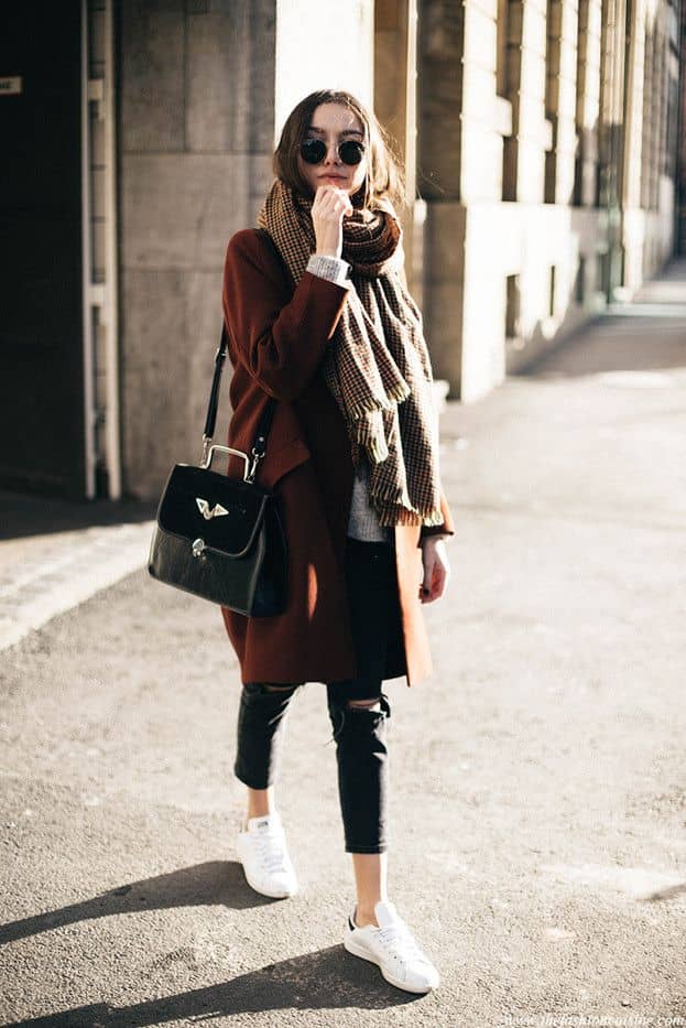 How to dress in winter time skinny jeans