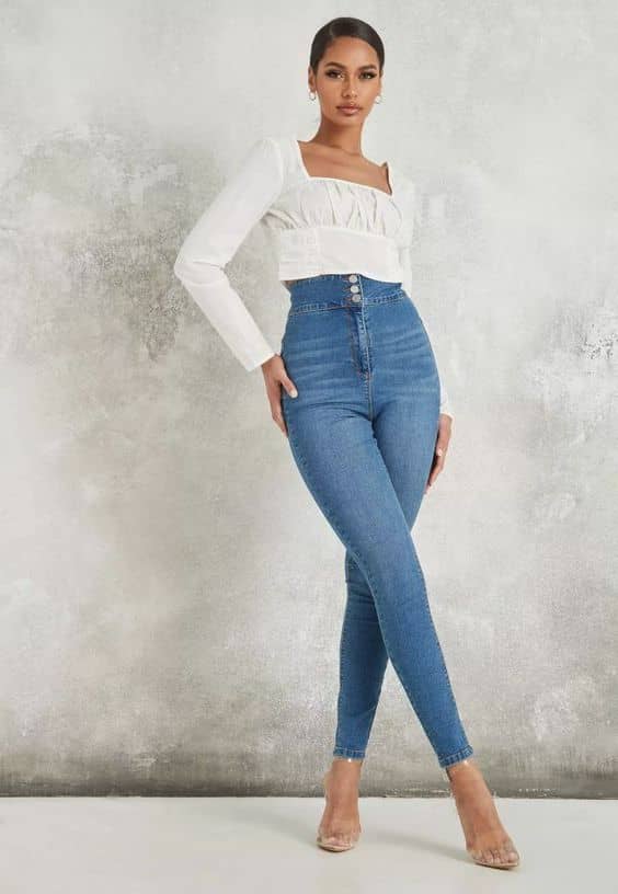 How to dress in summer time skinny jeans