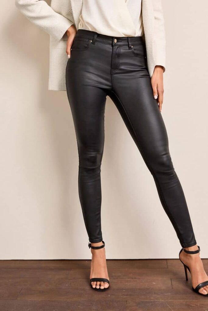 Coated Skinny Jeans