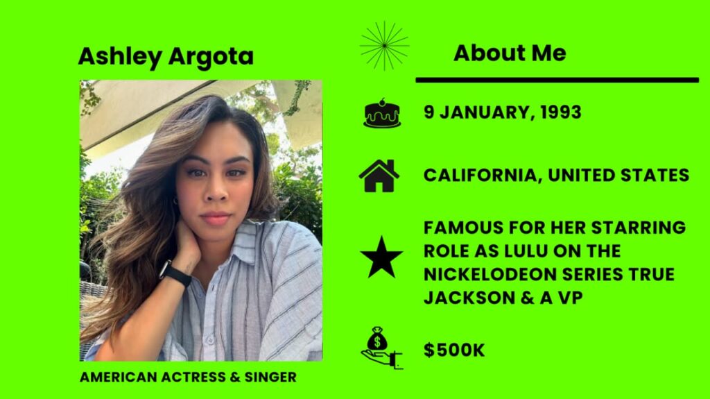 Ashley Argota Biography, Height, Age, Family, Boyfriend, Net Worth and Career Ashley Argota a Filipino-American singer and actress.