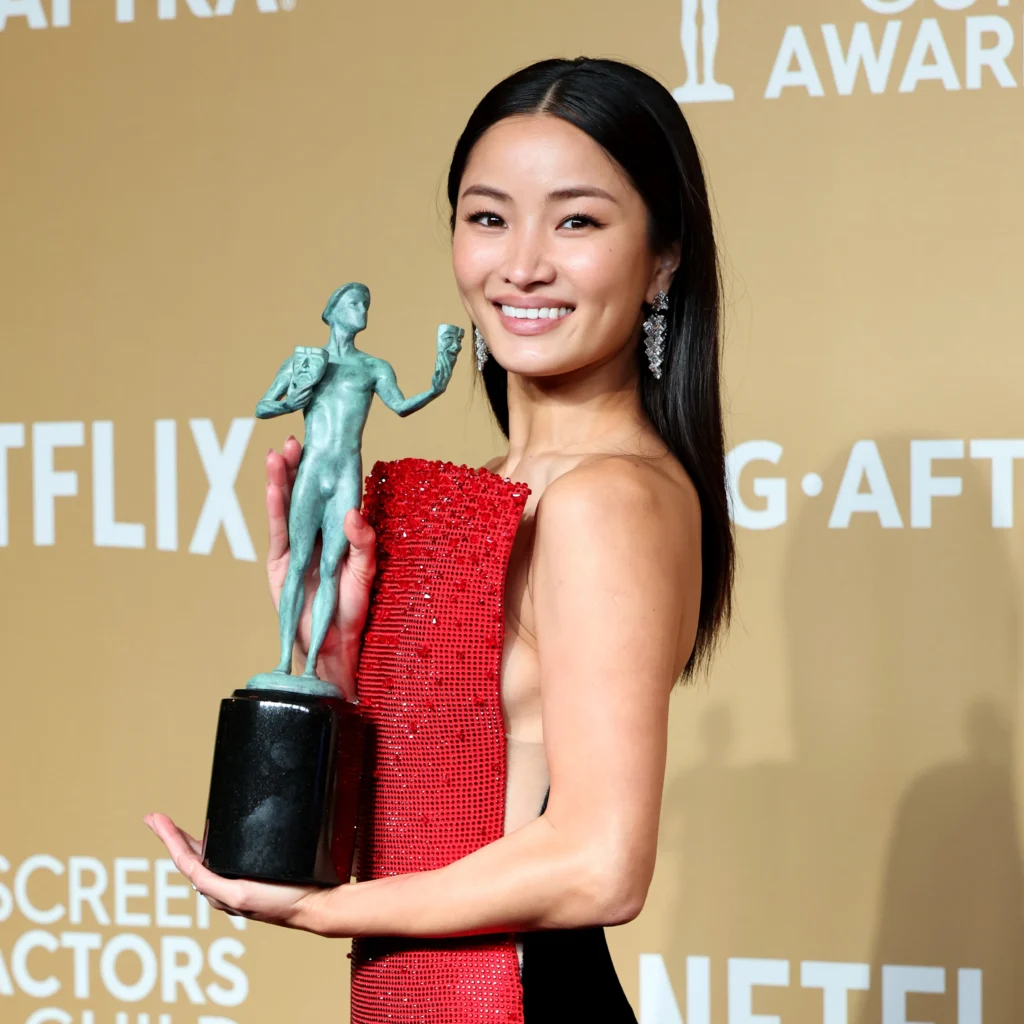 Anna Sawai in Giorgio Armani Privé