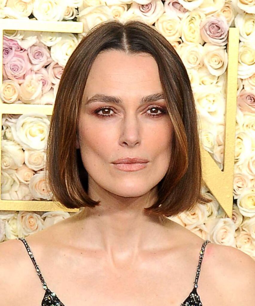 Keira Knightley Angled Bob