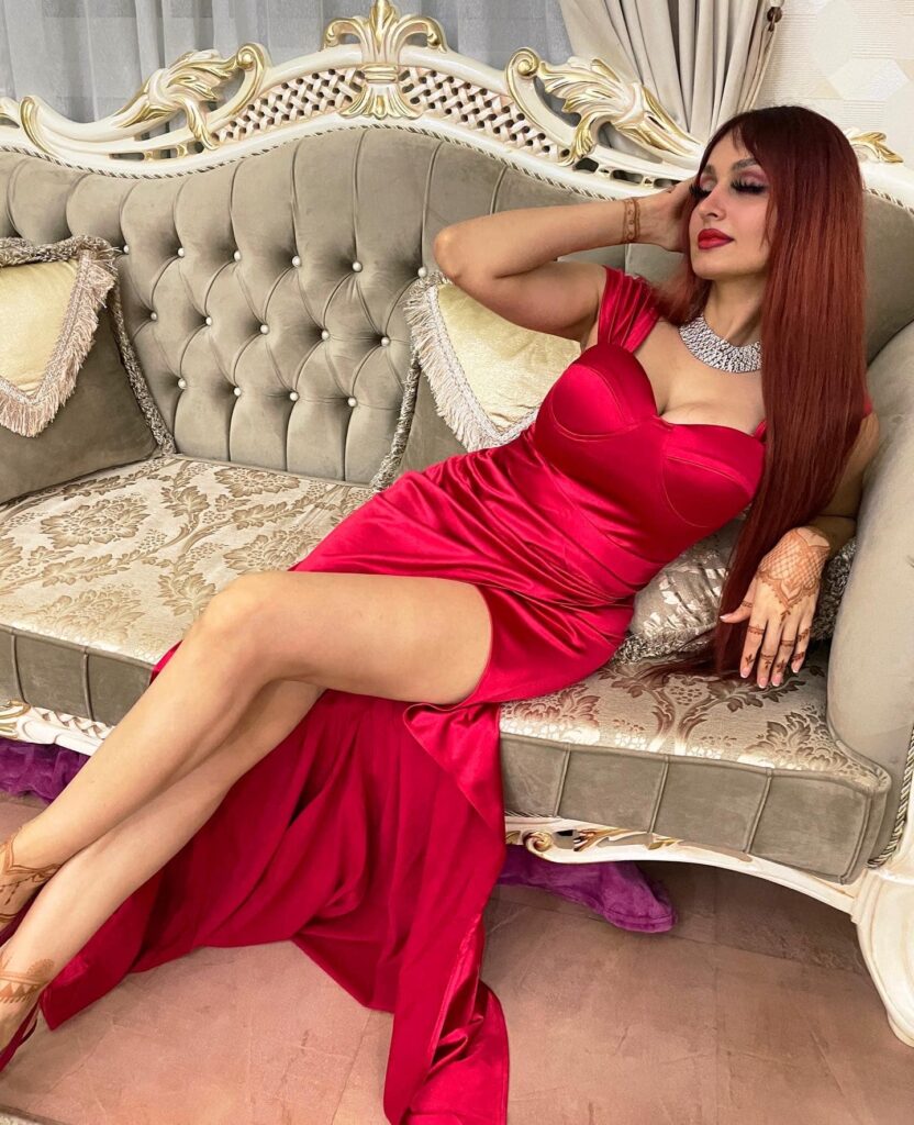 Lana Rose Red Dress and Bikini Looks