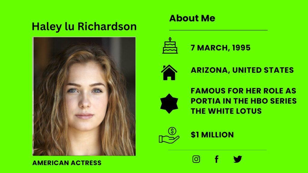 Who is Haley Lu Richardson?
