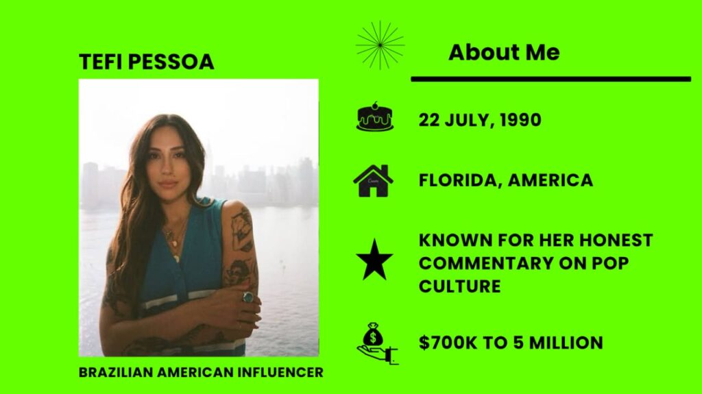 Tefi Pessoa Net Worth, Wiki, Height, Age, Family, Husband and Career Who is Tefi Pessoa?
