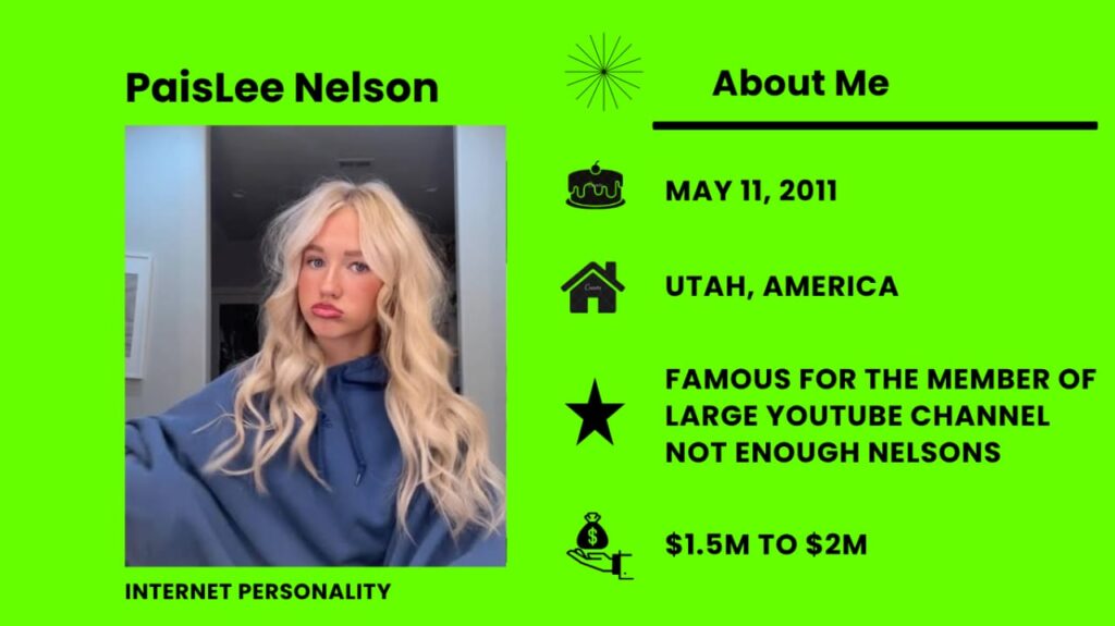 Who is PaisLee Nelson?