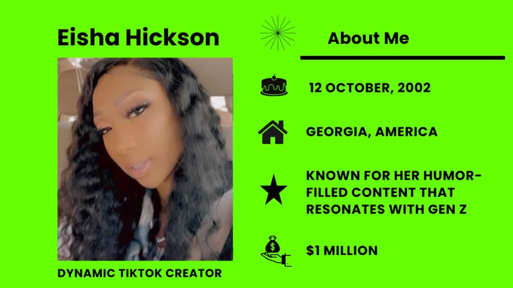 Who is Eisha Hickson?