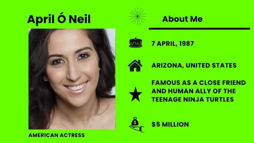 April O’Neil is an American former adult film actress and model.