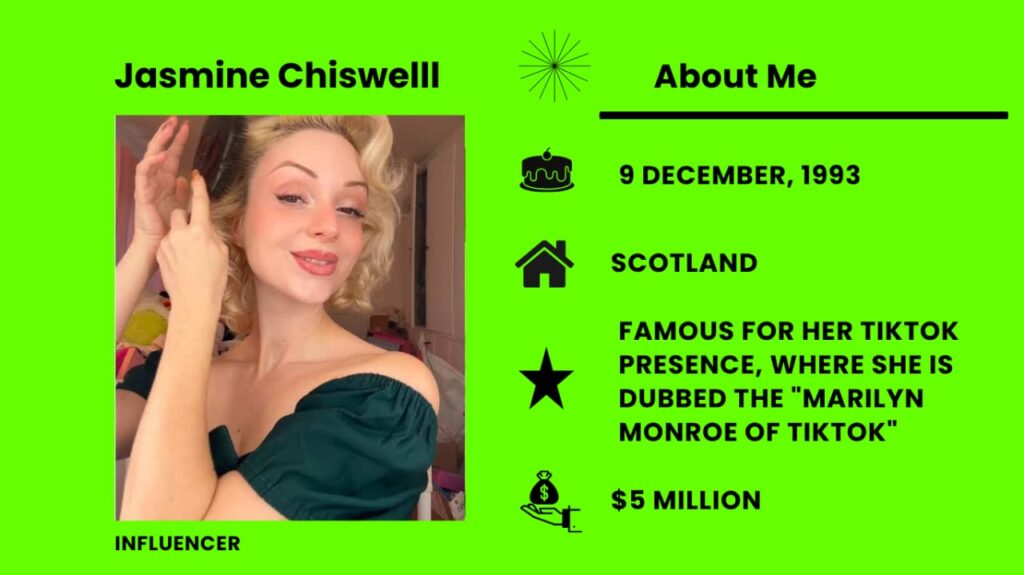Jasmine Chiswell Net Worth, Wiki, Height, Age, Family, Husband and Career Jasmine Chiswell is a Scottish-American social media personality, model, and content creator.