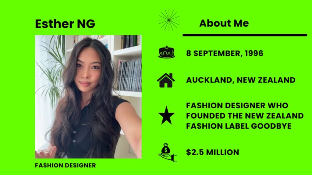 Esther Ng Net Worth, Wiki, Height, Age, Family, Husband and Career Esther Ng is the innovative founder and fashion designer.