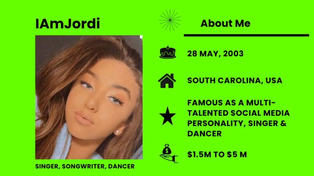 IAmJordi Net Worth, Real Name, Wiki, Height, Age, Boyfriend and Career IAmJordi full name is Jordi Cornish, is a young American social media influencer.