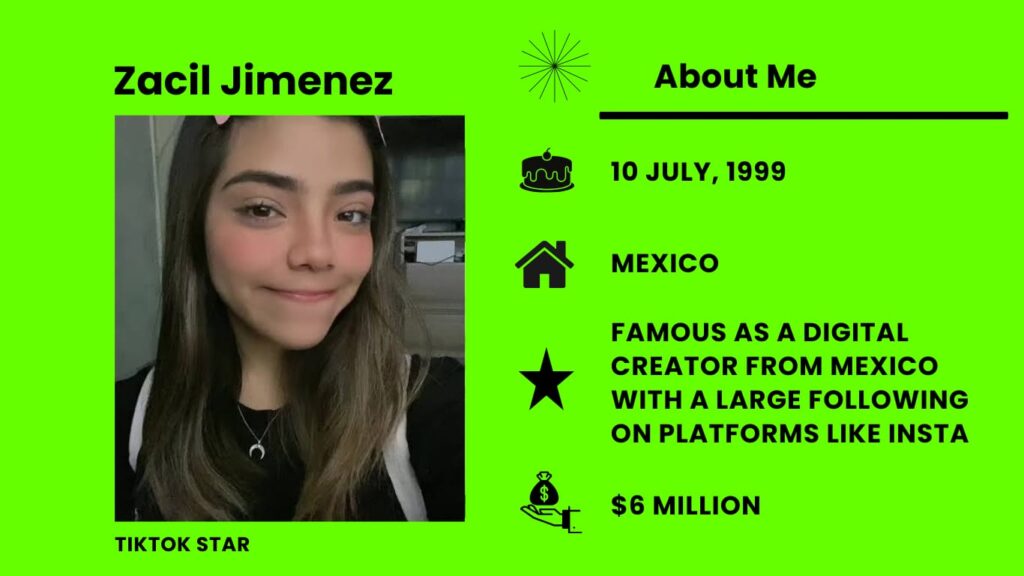 Zacil Jimenez Net Worth, Wiki, Height, Age, Family, Husband and Career Zacil Jimenez is a popular social media influencer and TikTok star from Mexico.