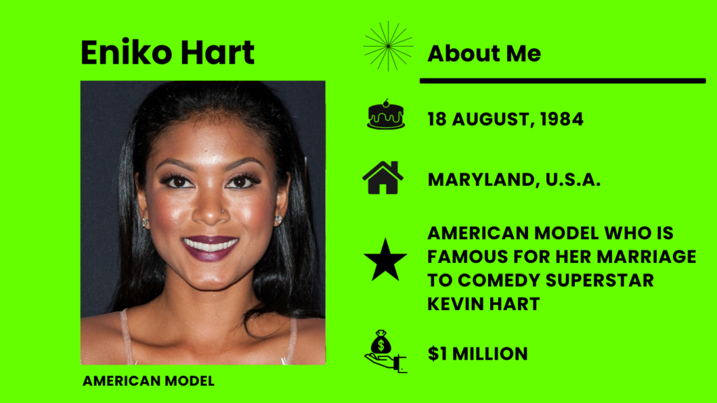 Eniko Hart Net Worth, Wiki, Height, Age, Family, Husband and Career Eniko Hart is a former model and business owner focused on lifestyle.
