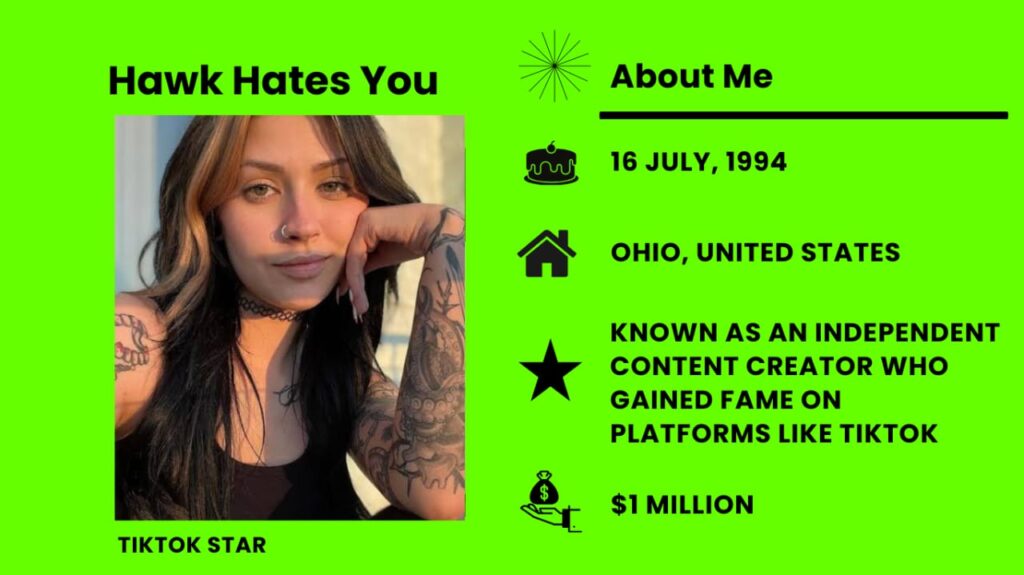 HawkHatesYou Net Worth, Wiki, Height, Age, Family, Boyfriend and Career HawkHatesYou know as is a TikTok creator and a well-known person on social media from America.