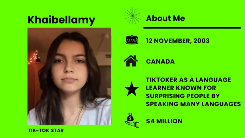Khaibellamy Net Worth, Wiki, Height, Age, Family, Boyfriend and Career Khaibellamy is a TikTok creator and someone known on social media from America.