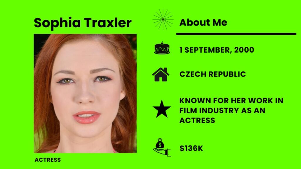 Sophia Traxler Net Worth, Wiki, Height, Age, Family, Boyfriend and Career Sophia Traxler is a famous Czech actress and model, known for her good looks and great acting on screen.