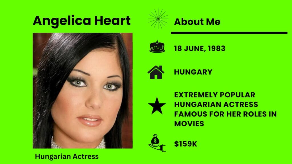 Angelica Heart Net Worth, Wiki, Height, Age, Family, Boyfriend and Career Angelica Heart is a model and actress from Hungary.