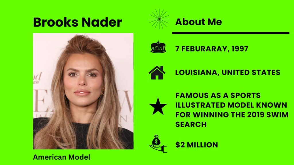 Brooks Nader Net Worth, Wiki, Height, Age, Family, Husband and Career Brooks Nader is a well-known American model and actress.
