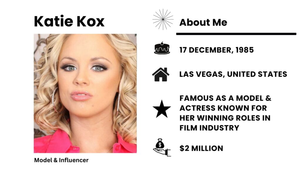 Katie Kox Net Worth, Wiki, Height, Age, Family, Boyfriend and Career Katie Kox is a famous American actress, model, and online star.