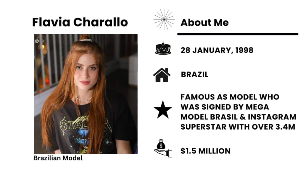 Flavia Charallo Net Worth, Wiki, Height, Age, Family, Husband and Career Flavia Charallo works as a model, uses Instagram and TikTok.