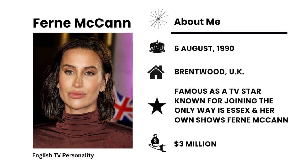 Ferne McCann Net Worth, Wiki, Height, Age, Family, Husband and Career Ferne McCann is a famous British reality TV personality, host, and model.