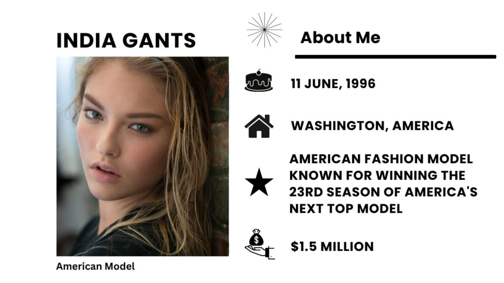 India Gants Net Worth, Wiki, Height, Age, Family, Boyfriend and Career India Gants is a model from the United States.