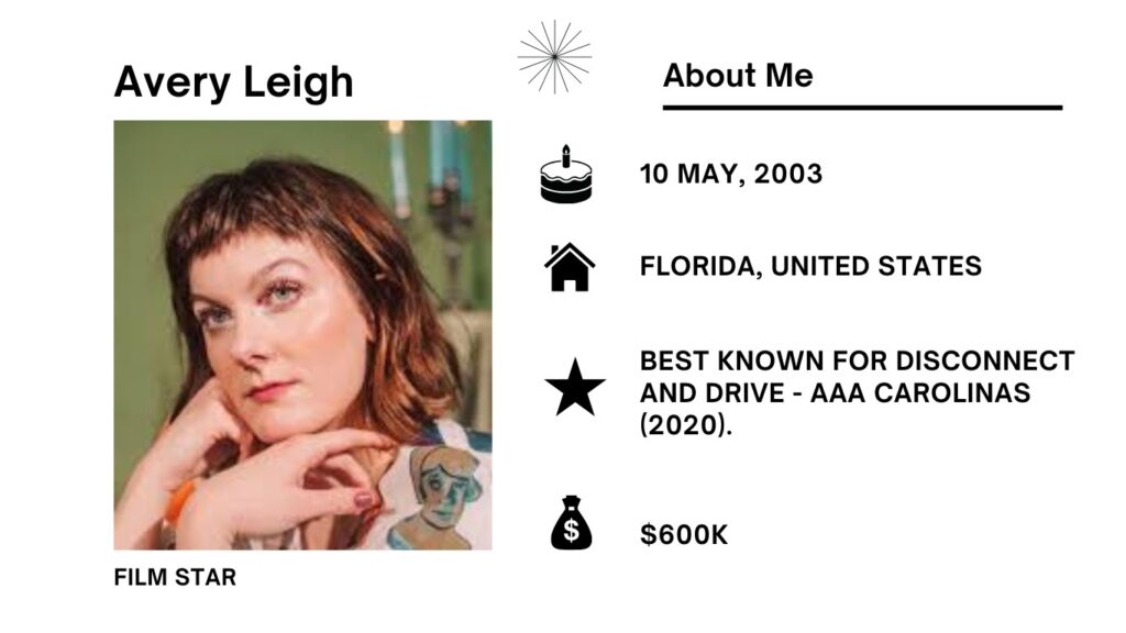 Avery Leigh Net Worth, Wiki, Height, Age, Family, Boyfriend and Career Avery Leigh is an American model and actress known for her growing presence in movies and expert photography work.