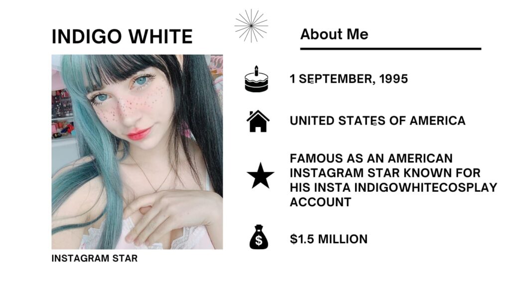 Indigo White Net Worth, Wiki, Height, Age, Family, Boyfriend and Career Indigo White is also called Cocochampagne, is a model from America, an Instagram influencer, and a YouTuber.