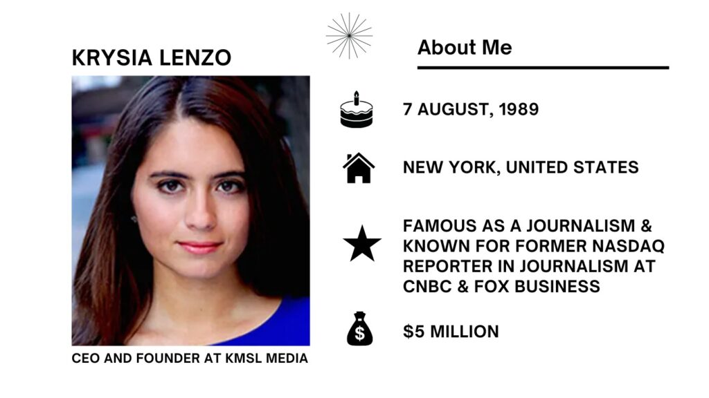 Krysia Lenzo Net Worth, Wiki, Height, Age, Family, Husband and Career Krysia Lenzo is a skilled American media person working in journalism, law, and political tactics.