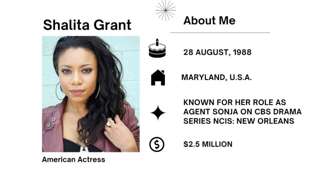 Shalita Grant is an American Actress. She commonly seems in the American Television and movie industry.